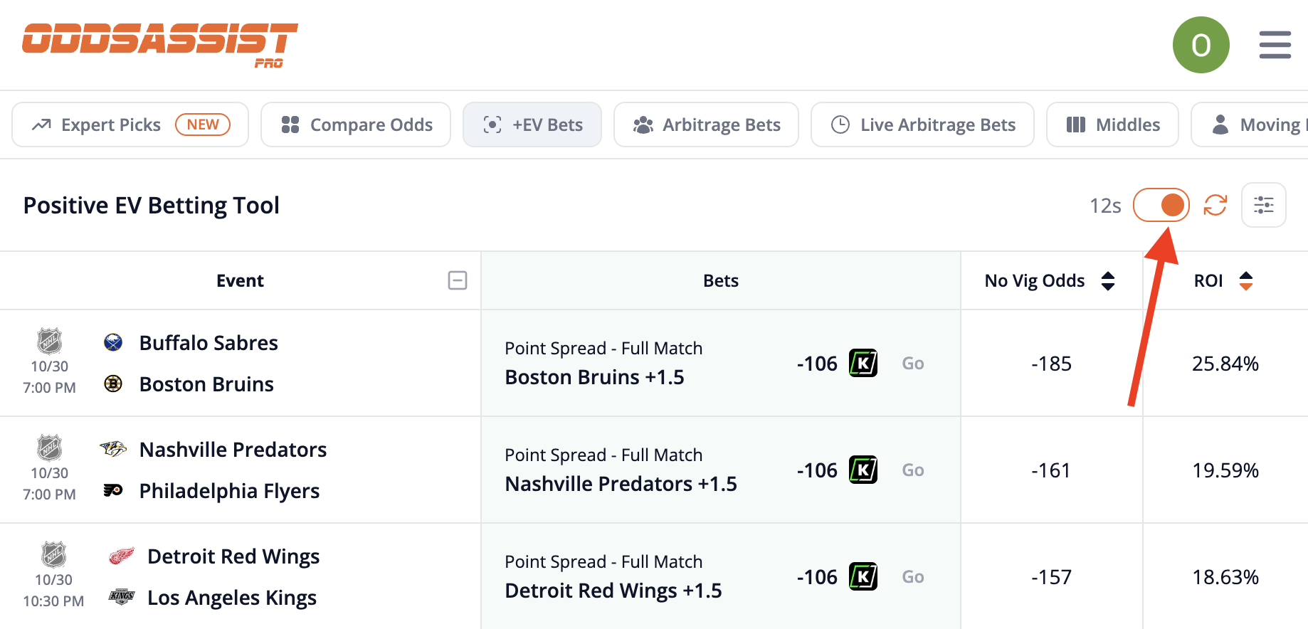 Auto-refresh feature with countdown