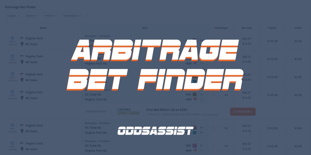 Live Arbitrage Betting Tool (Free)